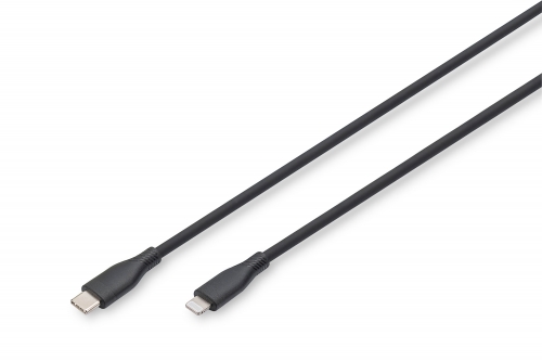 DIGITUS CABO USB-C TO LIGHTNING 2.0 0.5M BLACK | AK-600110-005-S