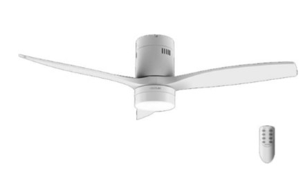 Ventoinha de Teto Cecotec EnergySilence Aero 5600 Classic White – 40 W | 52" | Luz LED | Branco