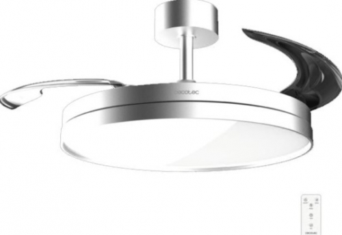 Ventoinha de Teto Cecotec EnergySilence Aero 2440 Invisible Pure Steel – Inox | 30 W | LED | Pás Retráteis