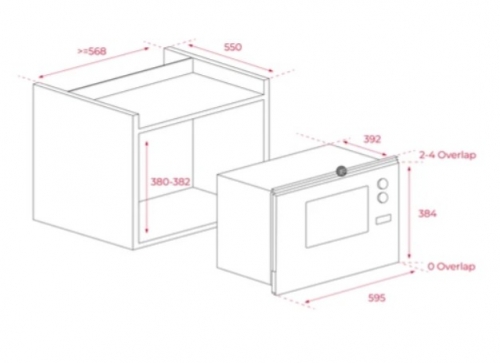 MICRO-ONDAS DE ENCASTRE TEKA ML825TFLBK
