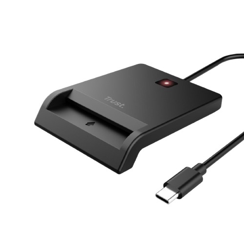 Leitor de Cartões Trust Primo - DNI/eID USB-C com Adaptador USB-A – 26253