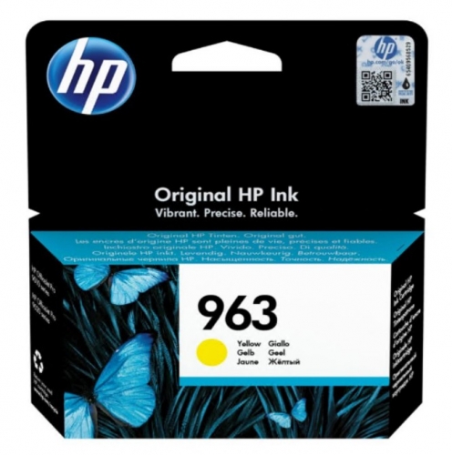Tinteiro HP 963 9.5 ml amarelo original , 3JA25AE