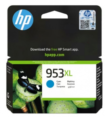 Tinteiro HP 953XL 18 ml Alto Rendimento azul cyan original , F6U16AE