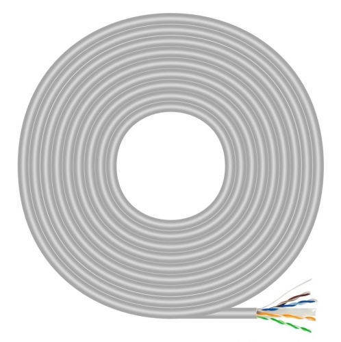 Cabo de Rede RJ45 Cat.6 UTP Rígido AWG23 CCA (Liga), Cinza, 305 m Aisens A135-0750