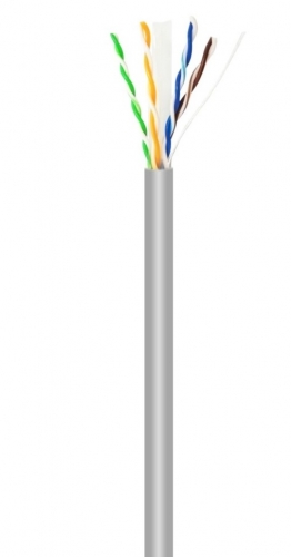 Cabo de Rede RJ45 Cat.6 UTP Rígido AWG23 CCA (Liga), Cinza, 305 m Aisens A135-0750