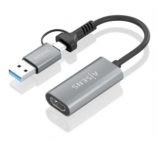 CONVERSOR AISENS A109-0913 - USB-A+USB-C HDMI 1080P 60HZ USB-A M+USB-C M-HDMI H 15