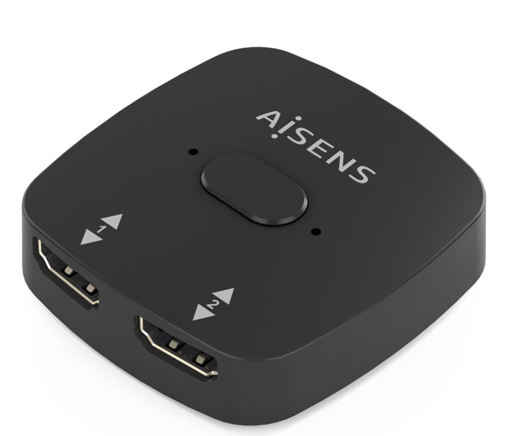 Switch AISENS A123-0948 HDMI 4K 60HZ 2×1, Preto