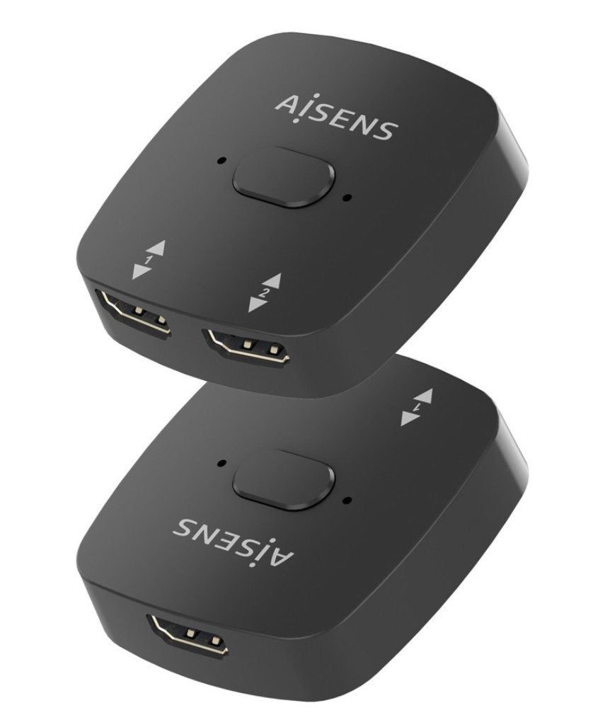 Switch AISENS A123-0948 HDMI 4K 60HZ 2×1, Preto