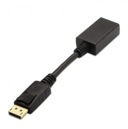 Conversor DisplayPort para HDMI, DP/M-HDMI para Fêmea, Preto, 15 cm Aisens A125-0134