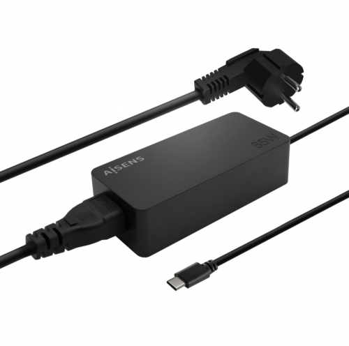 CARREGADOR AISENS ASCH-1PD65D-BK - 65W PD3,0 1XUSB-C 1,8M