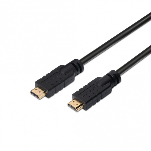 AISENS Cabo HDMI V2.0 Premium de Alta Velocidade/ HEC 4K@60HZ 18GBPS com Repetidor, A/MA/M, Preto, 20 Metros | A120-0374