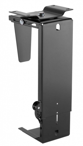AISENS Suporte para CPU giratório e com altura ajustável para montagem sob a mesa, com alça de travamento fácil. | MPC03-201