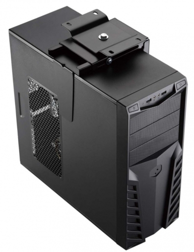 AISENS Suporte para CPU giratório e com altura ajustável para montagem sob a mesa, com alça de travamento fácil. | MPC03-201