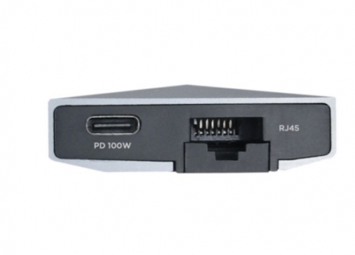 AISENS Dock USB-C 9 em 1, USB-C para 1xHDMI, 1xRJ45, 3xUSB, 1xPD, 1xÁudio, 1xSD, 1xMicro SD, Cinza, 15 cm | ASUC-9P001-GR