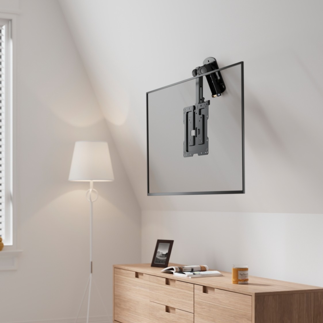 Suporte de Teto Giratório e Dobrável AISENS para Monitor/TV de 19" a 43" – CT43S-187