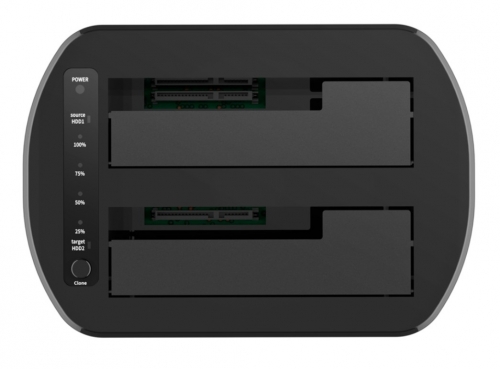 Estação de acoplamento dupla SATA 2.5/3.5 para USB 3.0/3.1 Gen1, modelo clone, preta Aisens ASDS-D03B