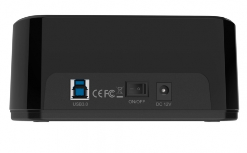 Estação de acoplamento dupla SATA 2.5/3.5 para USB 3.0/3.1 Gen1, modelo clone, preta Aisens ASDS-D03B