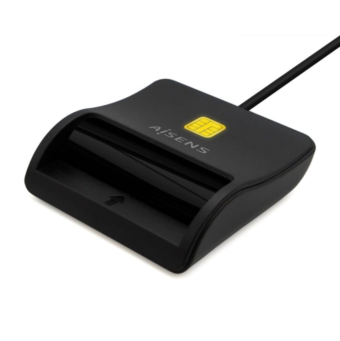 Leitor de Cartões Inteligente AISENS DNI USB-C Preto – ASCR-SN03C-BK