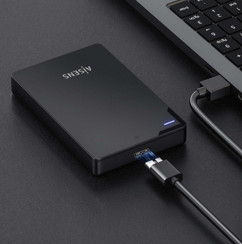 Caixa para discos externos de 2,5" SATA 9,5 mm para USB 3.0/USB Aisens ASE-2520B