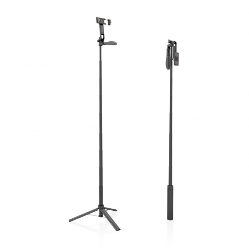 Suporte para Selfie AISENS 3 em 1 com Comando Bluetooth — Preto — SS01ST-299