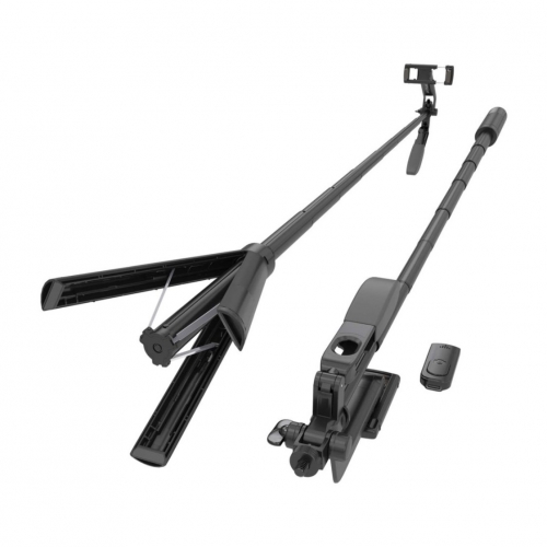 Suporte para Selfie AISENS 3 em 1 com Comando Bluetooth — Preto — SS01ST-299
