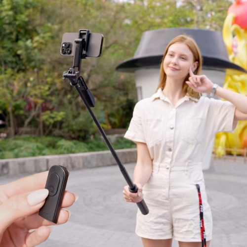 Suporte para Selfie AISENS 3 em 1 com Comando Bluetooth — Preto — SS01ST-299