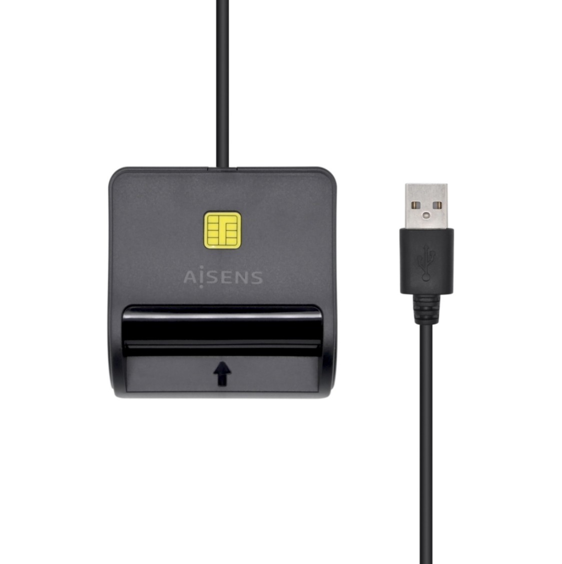 Leitor de Cartões Inteligente AISENS DNI USB 2.0 Preto – ASCR-SN01-BK