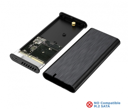 CAIXA EXTERNA M,2 (NGFF) ASM2-008B NVMe A USB3,2 GEM2 AISENS ASM2-008B