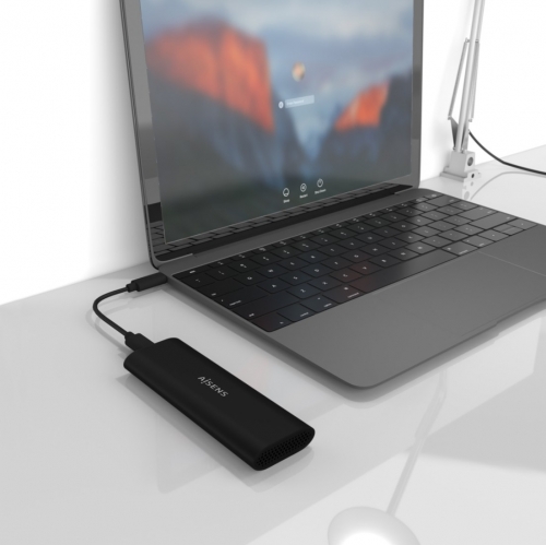 CAIXA EXTERNA M,2 (NGFF) ASM2-014B SATA NVME A USB3,1 GEM2 AISENS ASM2-014B