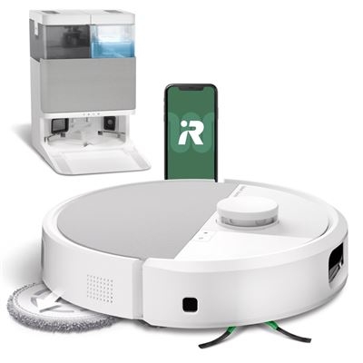 Aspirador Robot com Mopa iRobot Roomba Plus 505 Combo Branco - IRN185240