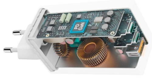 Carregador Hama GaN de 3 portas e 100 W Branco 00201997