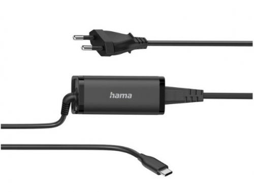 Adaptador CA Hama USB-C GaN 65W , 00200023