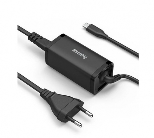 Carregador Hama USB-C Notebook Power 45W Preto , 00200022