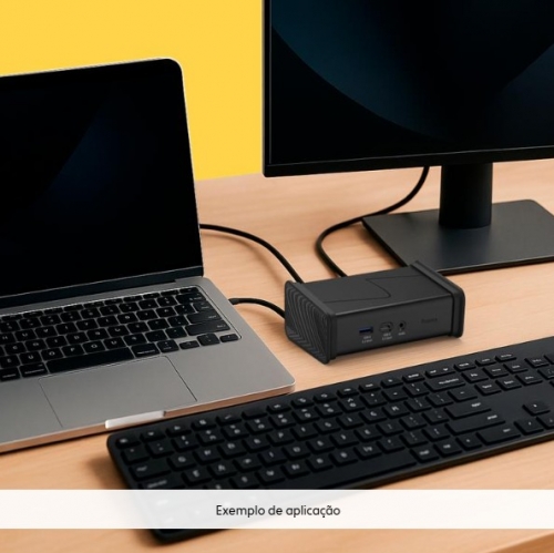 Dock Hama USB-C 2xHDMI Preto 00200150