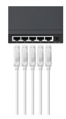 Switch 5 Portas HAMA Network 10/100/1000 , 00053316
