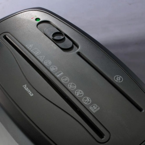Triturador Destruidora de documentos Hama “Safe X100CD”, nível de segurança P4 T4 E3 00050585