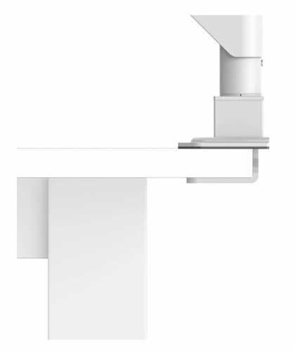 Suporte para monitor Hama , para 2 monitores, com mola a gás, totalmente móvel, de 17" a 35", branco 00220908
