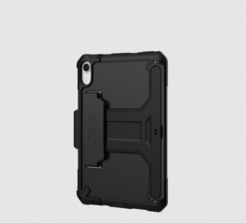 Capa UAG Scout para iPad mini 6/7, com Kickstand e Alça de Mão, Preta – 124014B14040.