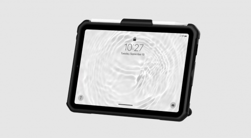 Capa UAG Scout para iPad mini 6/7, com Kickstand e Alça de Mão, Preta – 124014B14040.