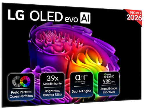 Smart TV LG OLED evo AI G4 4K 83 polegadas 2024 , OLED83G64LW.AEU
