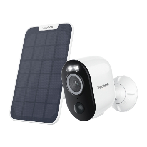 Câmara Wi-Fi Reolink Argus Series B330 V2 + Painel Solar | 5MP Super HD | Bateria Recarregável | Wi-Fi Dual Band | IA | IP65