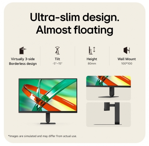 Monitor UltraFine LG 27U710B-B IPS U7 de 27 polegadas, UHD 4K IPS