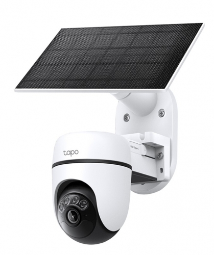 Câmara de Segurança Inteligente Wi-Fi Exterior Pan/Tilt + Painel Solar TP-LINK TC90G KIT