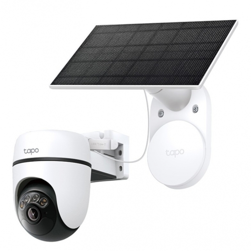 Câmara de Segurança Inteligente Wi-Fi Exterior Pan/Tilt + Painel Solar TP-LINK TC90G KIT