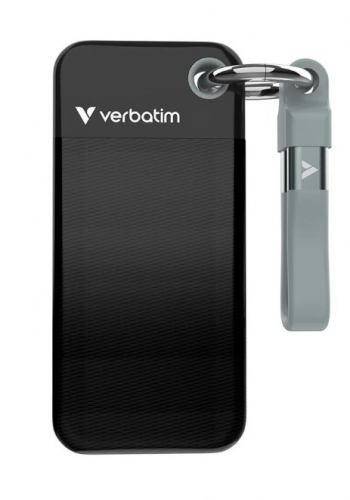 SSD EXTERNO POCKET VERBATIM 256GB USB-C BLACK/ GREY . 32415