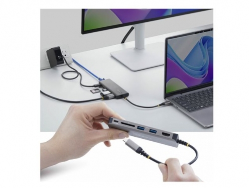 Estação de engate Startech para portátil USB-C HDMI 2.5GbE, 1GbE 140 watt - 177B-USBC-MULTIPORT