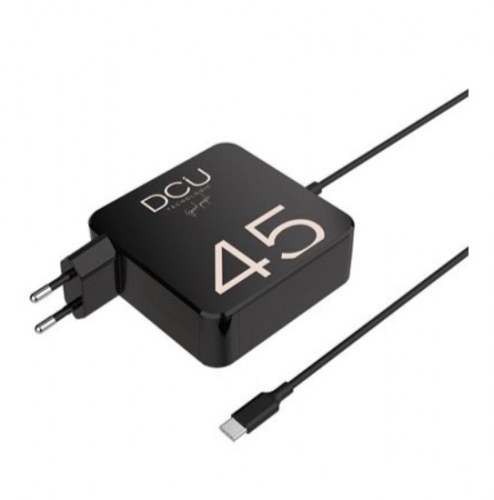 Carregador portátil DCU preto 45W USB C 1.8M