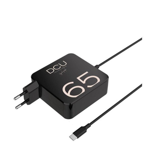 Carregador portátil DCU preto 65W USB C 1.8M , 37250065
