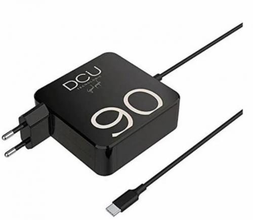 Carregador portátil DCU preto 90W USB C 1.8M