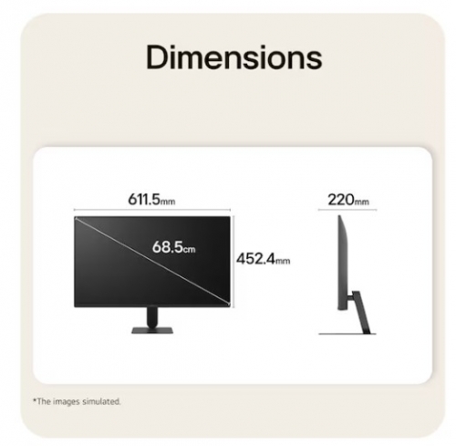 Monitor LG 27U411B-B U4 de 27 polegadas, IPS Full HD 144Hz HDR10